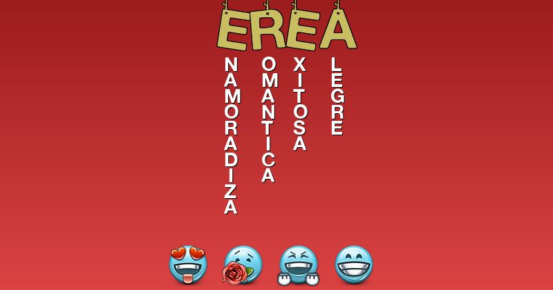 Emoticones para erea - Emoticones para tu nombre