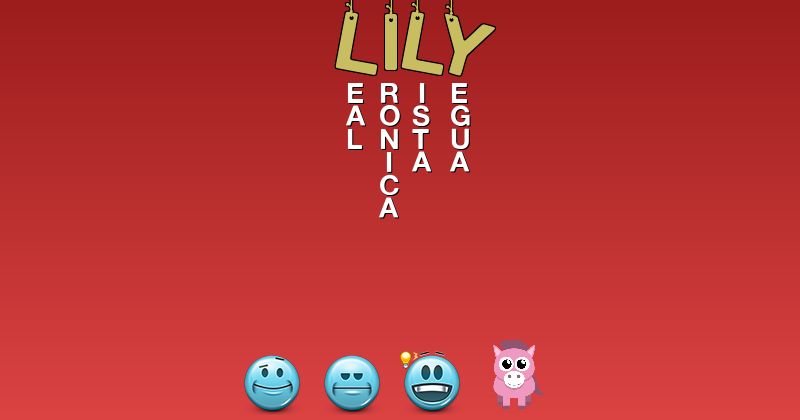 Emoticones para lily - Emoticones para tu nombre