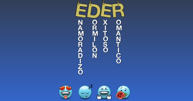 Emoticones para eder - Emoticones para tu nombre