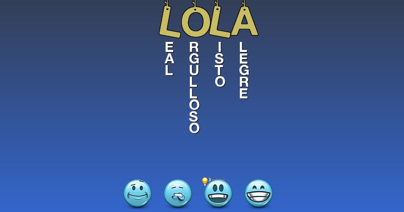 Emoticones para lola - Emoticones para tu nombre