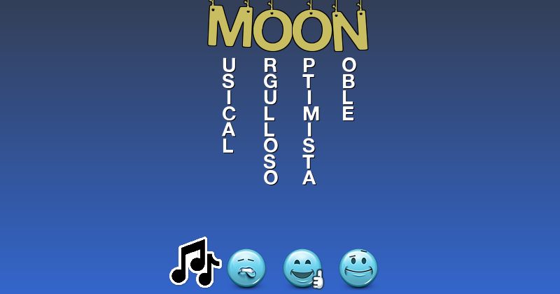 Emoticones para moon - Emoticones para tu nombre