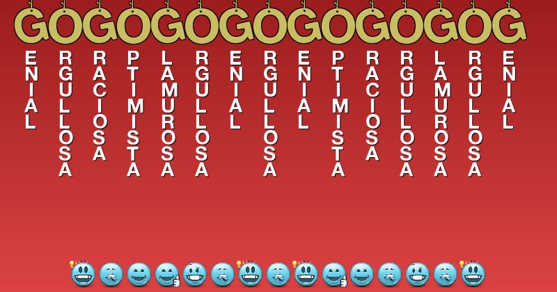 Emoticones para gogogogogogogog - Emoticones para tu nombre