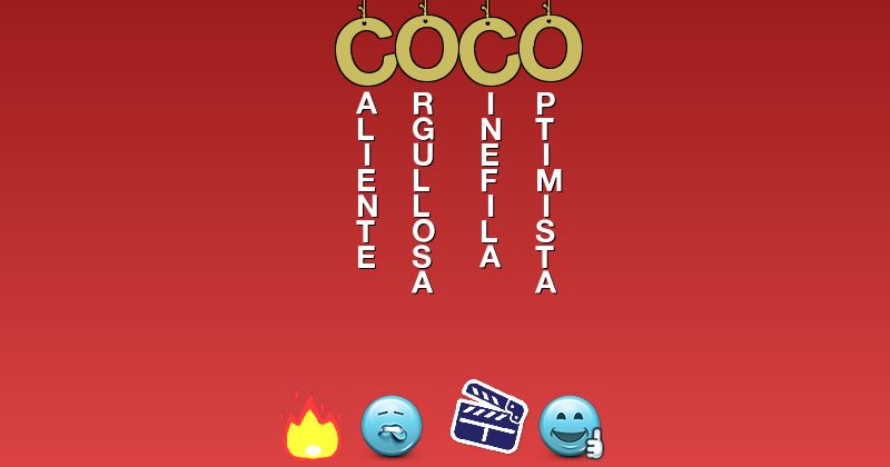 Emoticones para coco - Emoticones para tu nombre