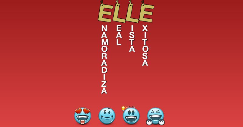 Emoticones para elle - Emoticones para tu nombre