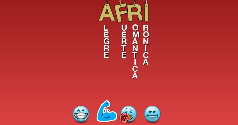 Emoticones para Áfri - Emoticones para tu nombre