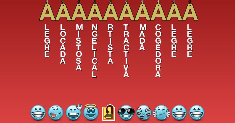 Emoticones para aaaaaaaaaa - Emoticones para tu nombre