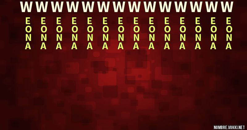 Acróstico wwwwwwwwwwwwww