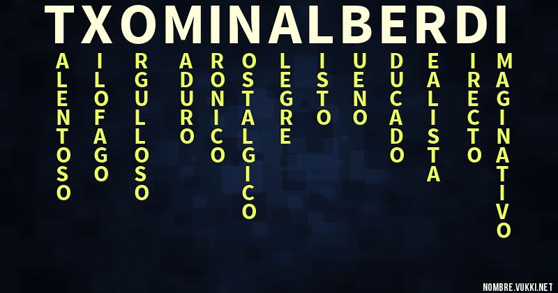 Acróstico txominalberdi