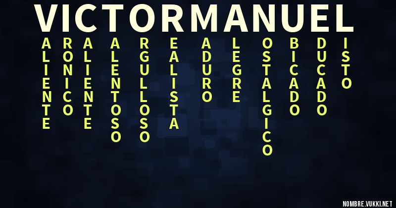 Acróstico víctor manuel