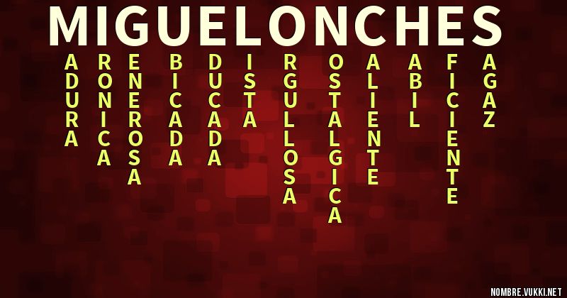 Acróstico miguelonches