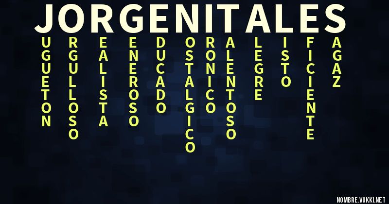 Acróstico jorgenitales