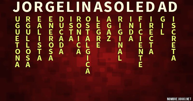 Acróstico jorgelina soledad