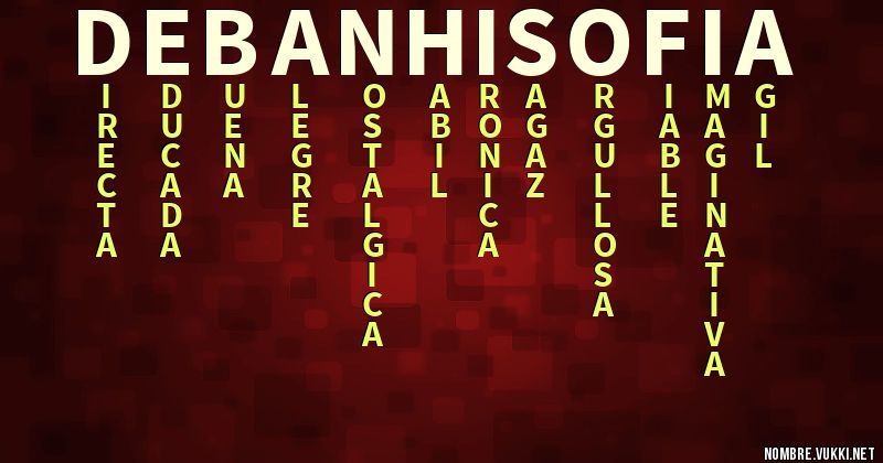 Acróstico debanhi sofía