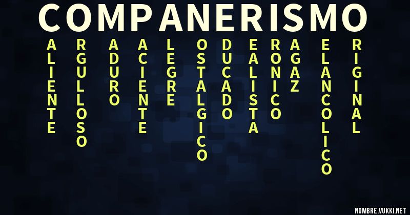 Acróstico compañerismo