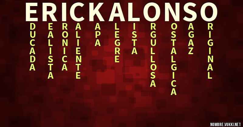 Acróstico erick alonso
