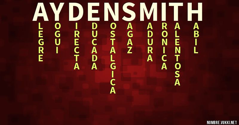 Acróstico ayden smith