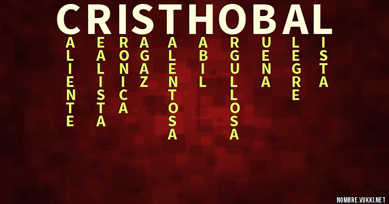 Acróstico cristhobal