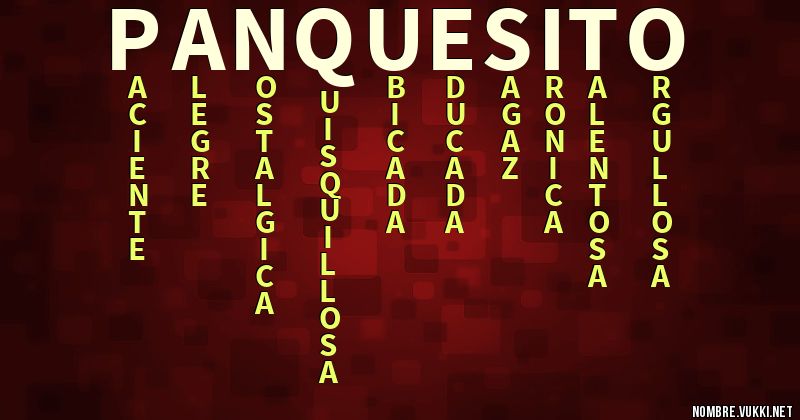 Acróstico panquesito