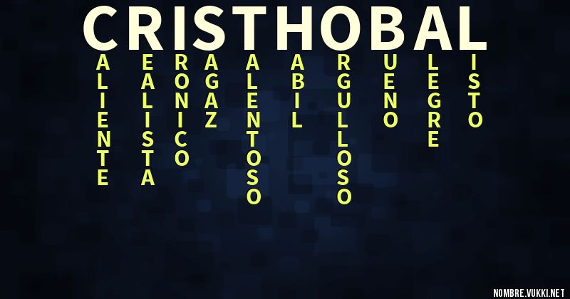 Acróstico cristhobal