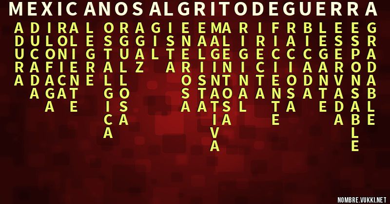 Acróstico mexicanosalgritodeguerra