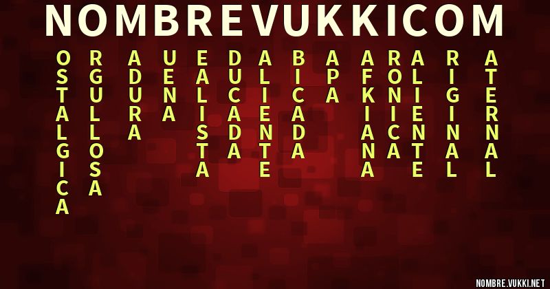 Acróstico nombre.vukki.com
