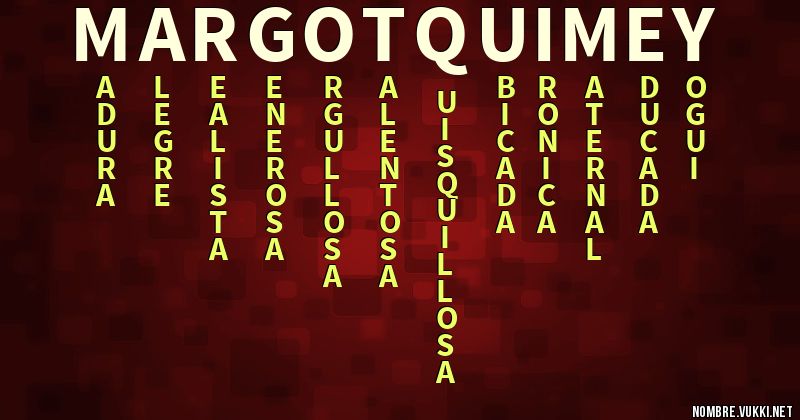 Acróstico margot quimey