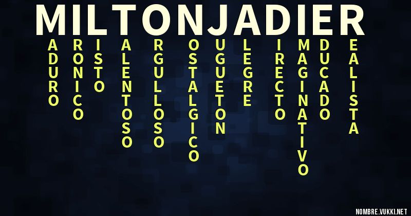 Acróstico milton   jadier