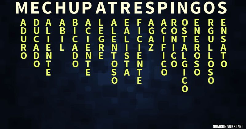 Acróstico me chupa tres pingos
