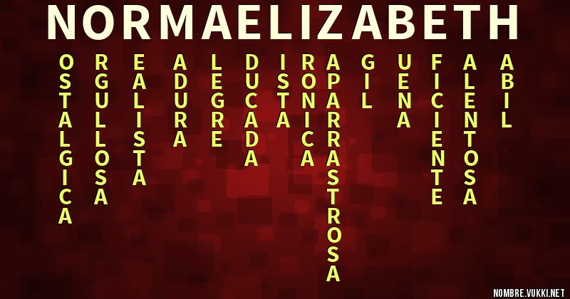 Acróstico norma elizabeth
