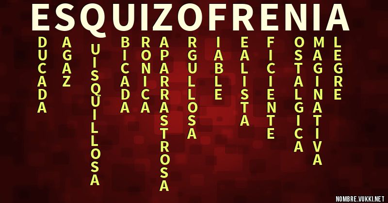 Acróstico esquizofrenia