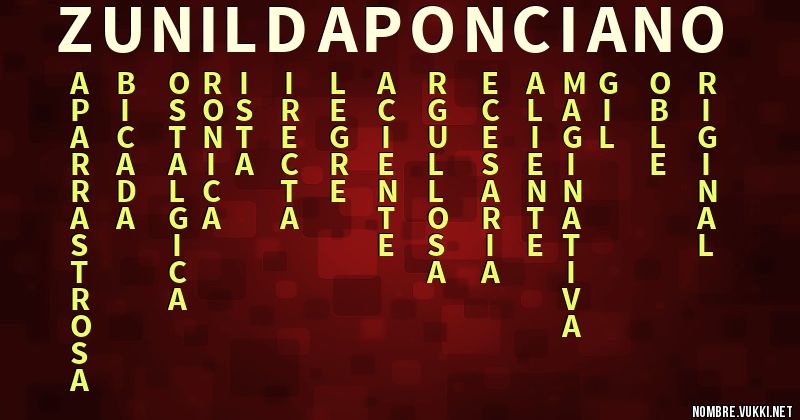 Acróstico zunilda ponciano