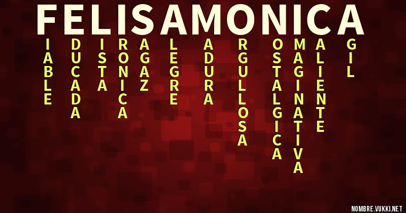 Acróstico felisa monica