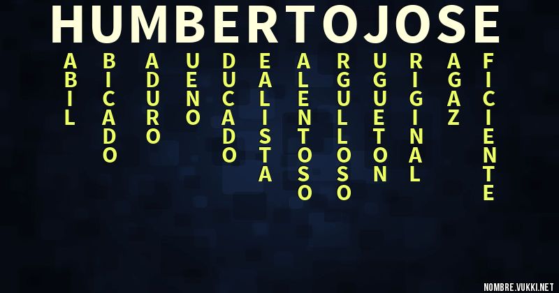 Acróstico humberto jose