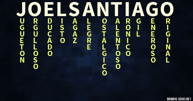 Acróstico joel santiago