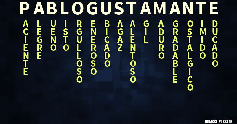 Acróstico pablo gustamante