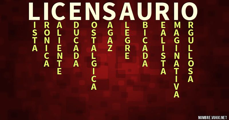 Acróstico licensaurio