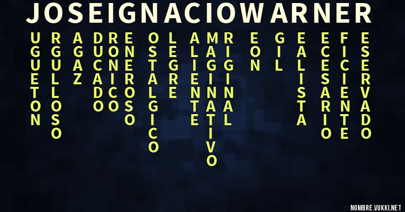 Acróstico josé ignacio warner