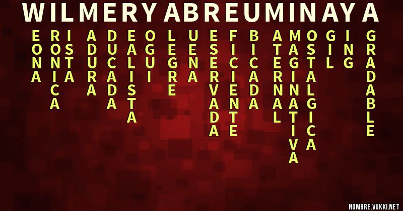 Acróstico wilmery abreu minaya