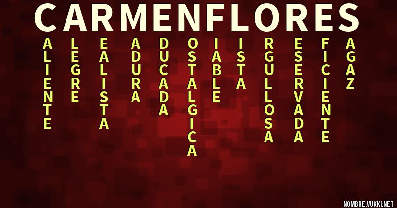 Acróstico carmen flores