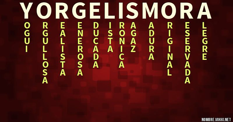 Acróstico yorgelis mora