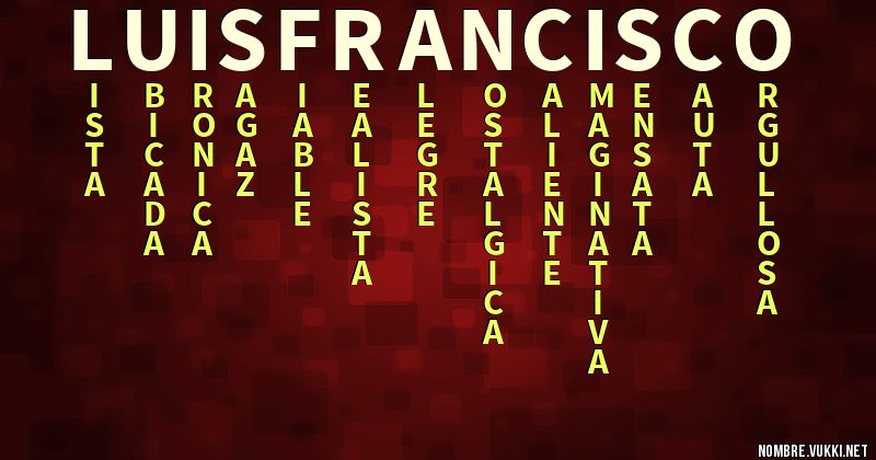 Acróstico luis francisco