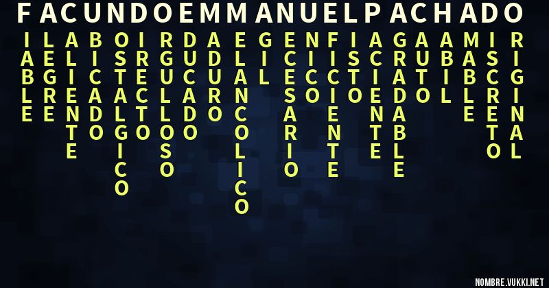Acróstico facundo emmanuel pachado