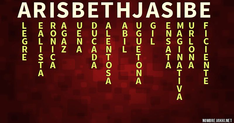 Acróstico arisbeth jasibe
