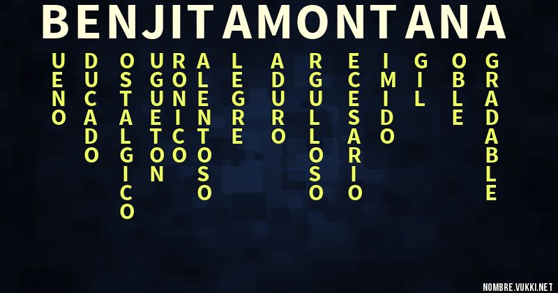 Acróstico benjitamontana