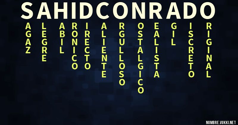 Acróstico sahid. conrado