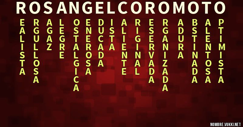 Acróstico rosangel coromoto