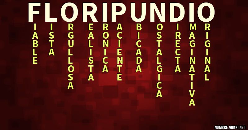 Acróstico floripundio