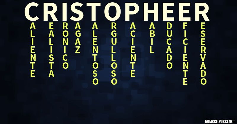 Acróstico cristopheer