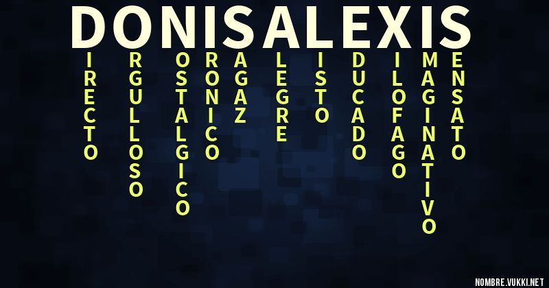 Acróstico donis alexis