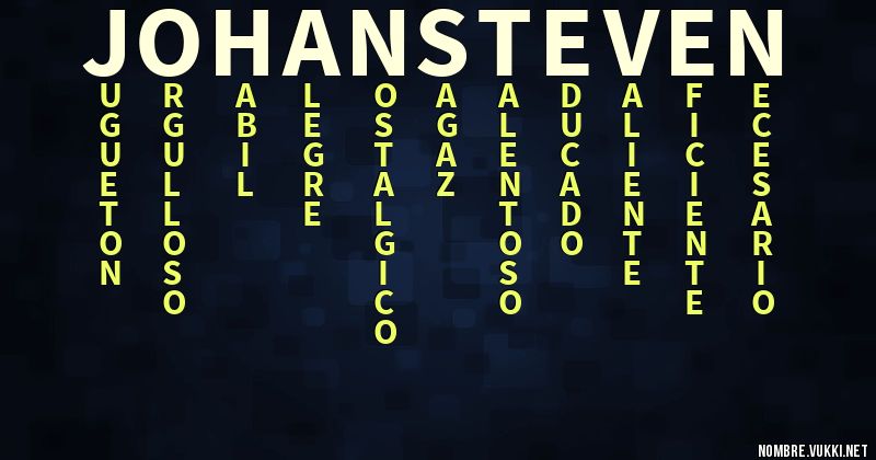 Acróstico johan steven
